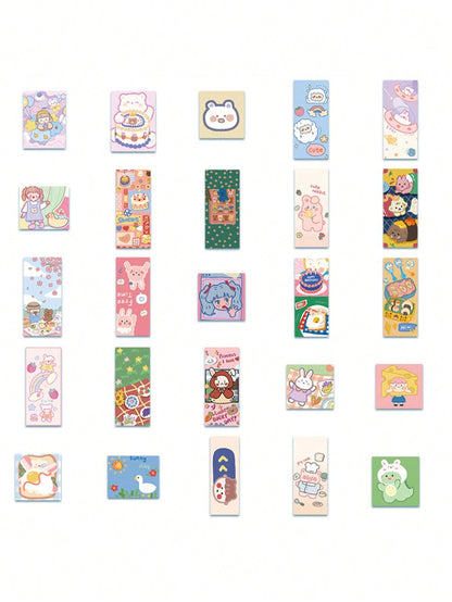 50 popular creative cartoon and anime "Kaguya-sama: Love Is War" series decorative style graffiti stickers, decals, suitable for cups, helmets, skateboards. Popular sticker toys