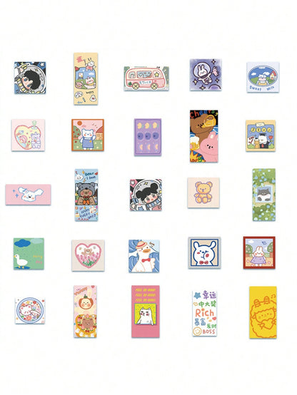 50 popular creative cartoon and anime "Kaguya-sama: Love Is War" series decorative style graffiti stickers, decals, suitable for cups, helmets, skateboards. Popular sticker toys