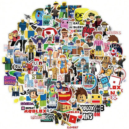 50PCS Art Illustration Popular Creative Cartoon Roblox Roblox Game Series Decorative Style Graffiti Stickers Personalised Fashion Creative Trend DIY Exquisite Decorative Decals Suitable for Cups, Helmets, Skateboards Popular Stickers Toys