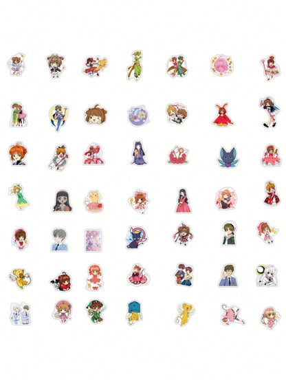 50PCS Art Illustration Popular Creative Cartoon Cute Cute Original Food Diary Bear Series Decorative Style Graffiti Stickers Personalised Fashion Creative Trend DIY Exquisite Decorative Decals Suitable for Cups, Helmets, Skateboards Popular Stickers Toys