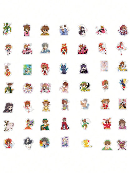 50PCS Art Illustration Popular Creative Cartoon Cute Cute Original Food Diary Bear Series Decorative Style Graffiti Stickers Personalised Fashion Creative Trend DIY Exquisite Decorative Decals Suitable for Cups, Helmets, Skateboards Popular Stickers Toys