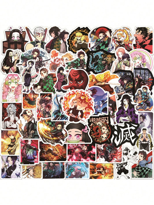 50 Cartoon Japanese Anime Ghostbusters Character Series Decorative Style Doodle Stickers, Personalized, Fashionable, Creative and Exquisite Decorative Decals, Suitable for Cups, Helmets, Skateboards. Popular Sticker Toys