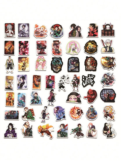 50 Cartoon Japanese Anime Ghostbusters Character Series Decorative Style Doodle Stickers, Personalized, Fashionable, Creative and Exquisite Decorative Decals, Suitable for Cups, Helmets, Skateboards. Popular Sticker Toys