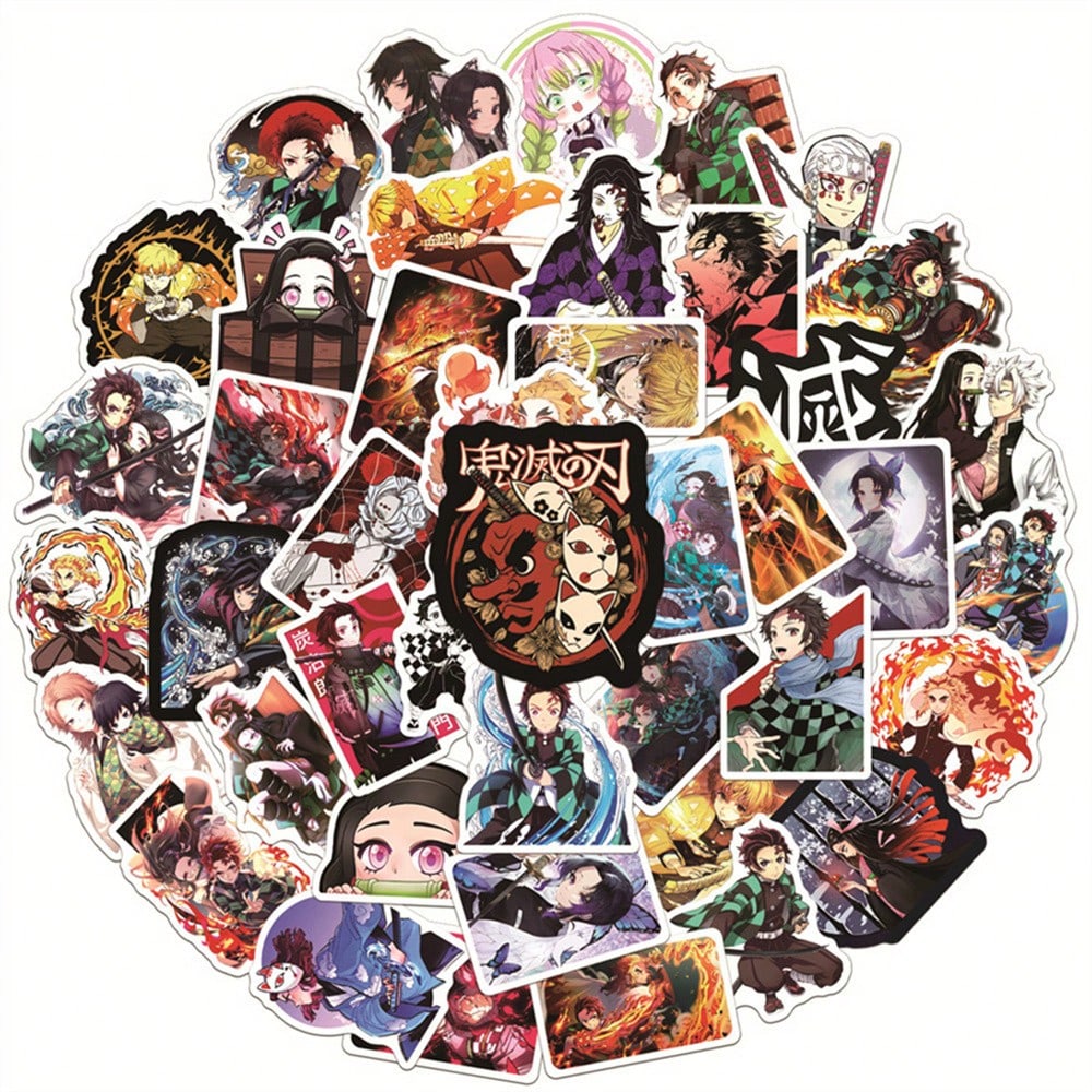 50 Cartoon Japanese Anime Ghostbusters Character Series Decorative Style Doodle Stickers, Personalized, Fashionable, Creative and Exquisite Decorative Decals, Suitable for Cups, Helmets, Skateboards. Popular Sticker Toys