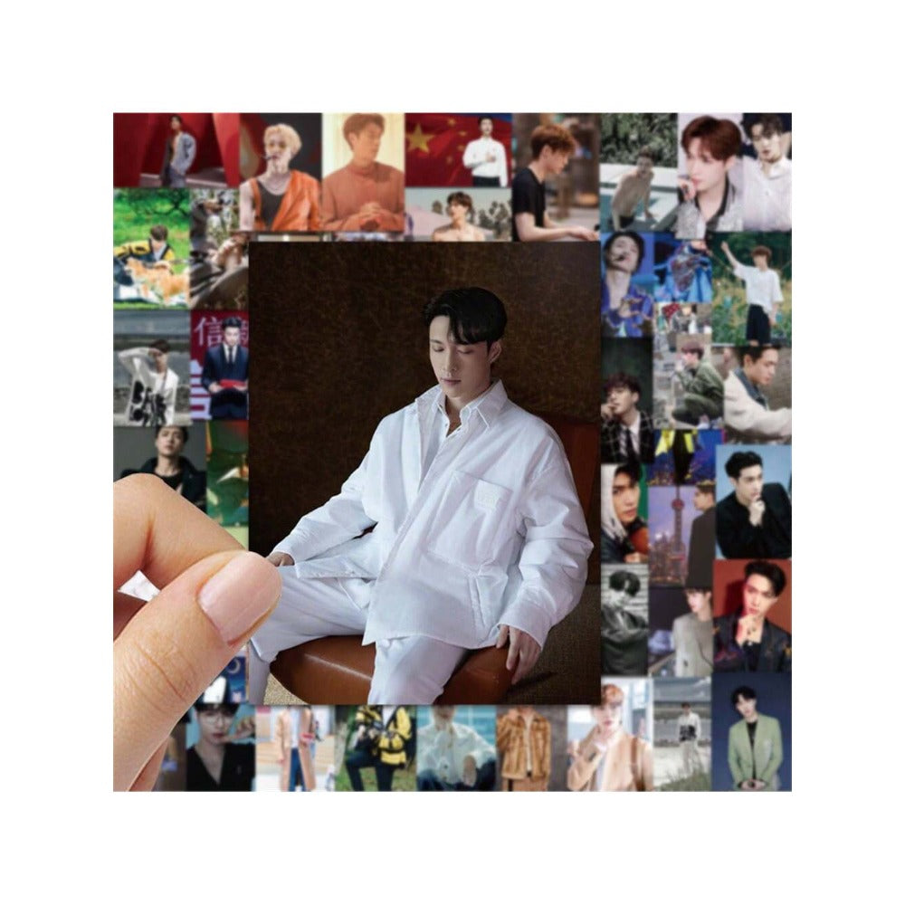 62PCS Singer Zhang Yixing's Graffiti Stickers Are Exquisite, Fashionable and Creative DIY Decorative Handbook Decals Suitable for Skateboard Cups, Helmets, Refrigerators, Guitars, Pencil Cases, Desktops