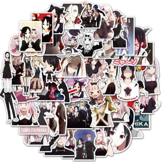 50PCS Cartoon Princess Kaguya Adorable Doodle Stickers Perfect for Suitcases, Laptops, Skateboards, Water Bottles, Helmets, Stationery Boxes Exquisite DIY Desktop Decor Decals