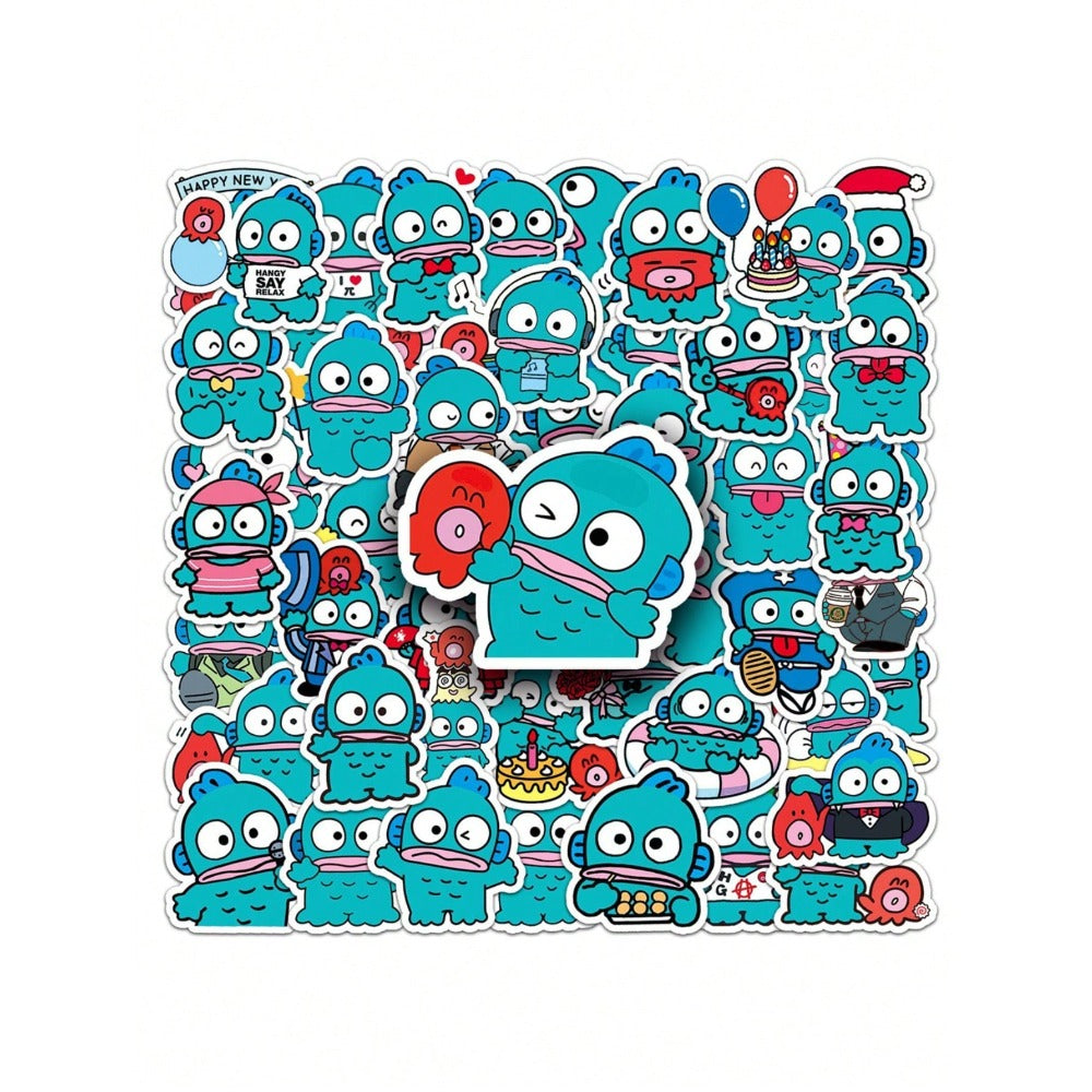 50PCS Cartoon Cute Clownfish Doodle Stickers Exquisite, Fashionable & Creative DIY Journal Decorations Suitable for Cups, Helmets, Skateboards, Stationery Boxes & Desktops