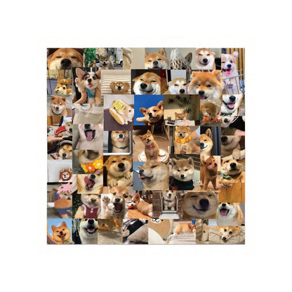 55PCS Adorable Corgi & Shiba Inu Animal Doodle Stickers Exquisite, Fashionable, Creative DIY Journal Decorations Suitable for Water Bottles, Helmets, Skateboards, and Stationery Cases