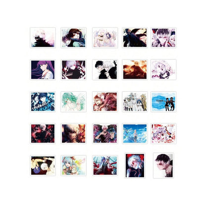 50PCS Classic Anime Tokyo Ghoul Doodle Stickers Exquisite, Fashionable, Creative Decorative Stickers for Handbooks Suitable for Luggage, Laptops, Diaries, Stationery Boxes, and Desktops