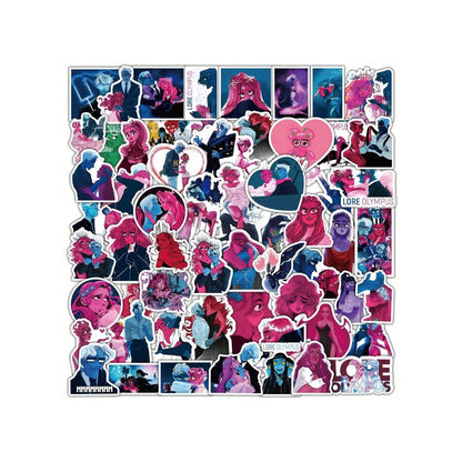 50PCS Cartoon Comic Olympus Doodle Stickers Exquisite and Stylish DIY Journal Decorative Decals Suitable for Helmets, Laptops, and Stationery Boxes