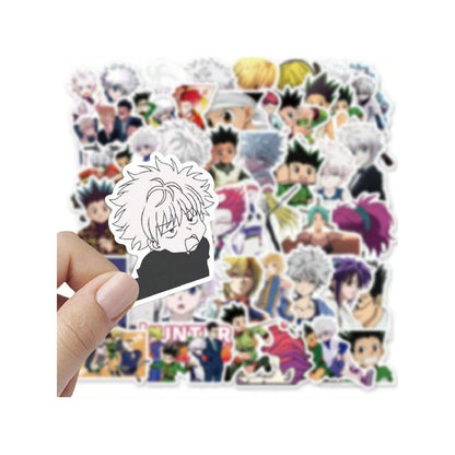 50PCS Japanese Anime HUNTERxHUNTER Doodle Stickers Exquisite and Stylish DIY Creative Decorative Decals Suitable for Suitcases, Laptops, Skateboards, Water Bottles, and Stationery Cases
