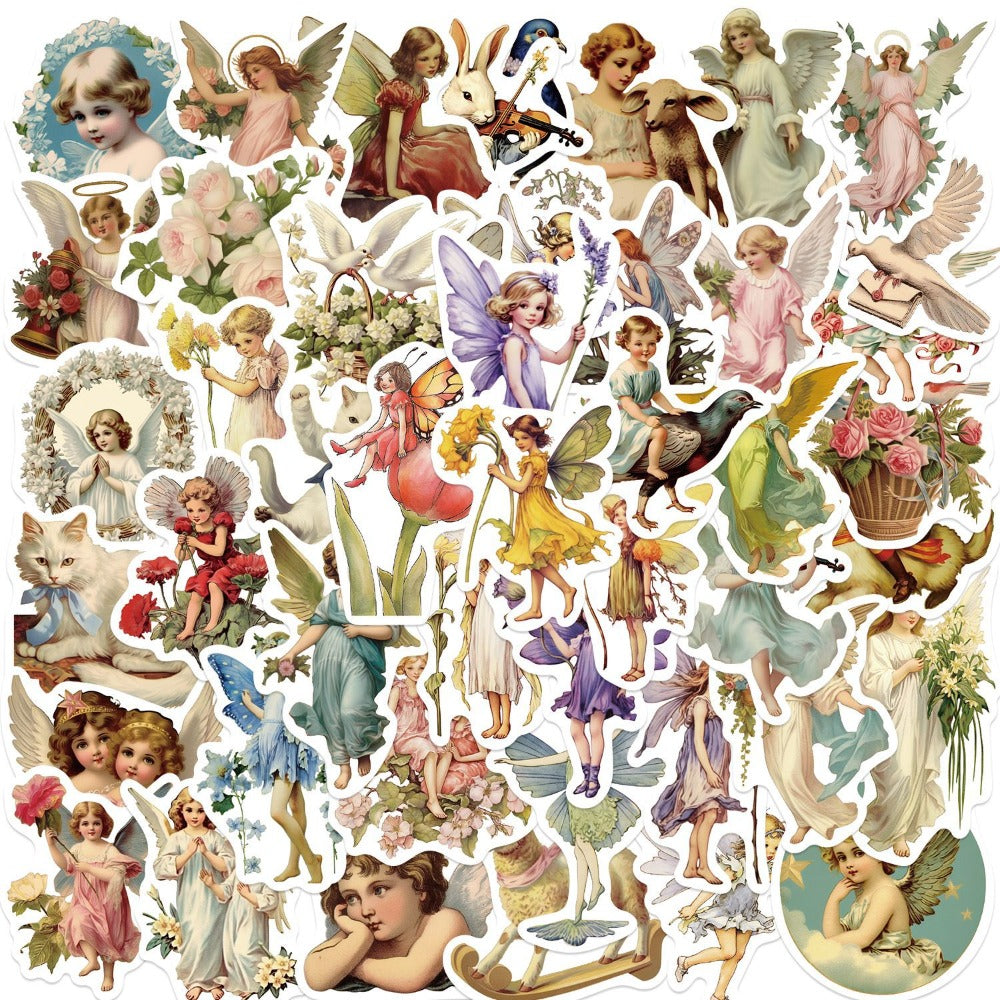 50PCS Oil Painting Stickers - Classic Art Decals for Journals, Laptops, Water Bottles & Art Lover Gifts