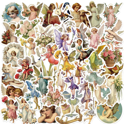 50PCS Oil Painting Stickers - Classic Art Decals for Journals, Laptops, Water Bottles & Art Lover Gifts