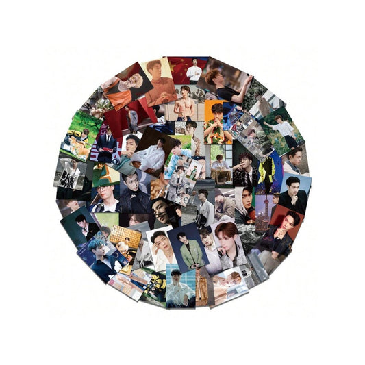 62PCS Singer Zhang Yixing's Graffiti Stickers Are Exquisite, Fashionable and Creative DIY Decorative Handbook Decals Suitable for Skateboard Cups, Helmets, Refrigerators, Guitars, Pencil Cases, Desktops