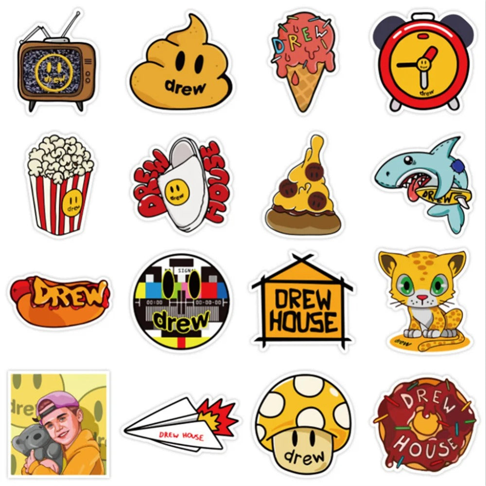 50PCS Cartoon Pop Star Merchandise Doodle Stickers for Skateboards, Water Bottles, Helmets, Guitars, Stationery Boxes, and Desktop Decor