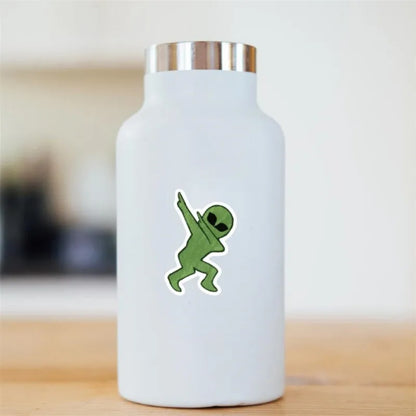 50PCS Cartoon Alien Doodle Stickers Exquisite, Fashionable, Creative DIY Decorative Decals Perfect for Journaling, Suitcases, Laptops, Phone Cases, and Stationery Boxes