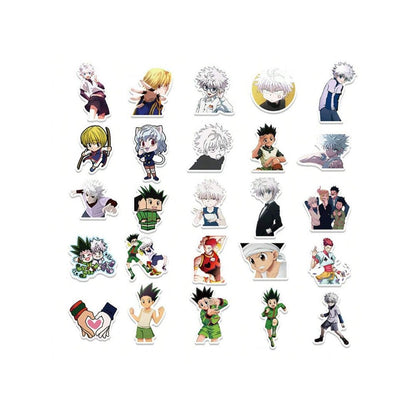 50PCS Japanese Anime HUNTERxHUNTER Doodle Stickers Exquisite and Stylish DIY Creative Decorative Decals Suitable for Suitcases, Laptops, Skateboards, Water Bottles, and Stationery Cases
