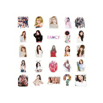 50PCS Popular Korean Girl Group TWICE Graffiti Stickers Perfect for Suitcases, Laptops, Skateboards, Water Bottles, and Journals Exquisite DIY Creative Decorative Decals