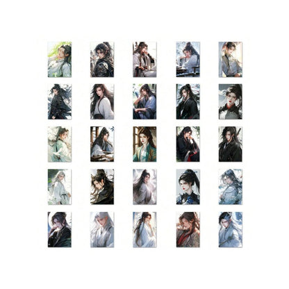 50PCS Cartoon Chinese-Style Youth Graffiti Stickers Anime Characters Exquisite DIY Decorative Decals Suitable for Helmets, Laptops, Skateboards, Water Bottles, Stationery Cases, and Desktops