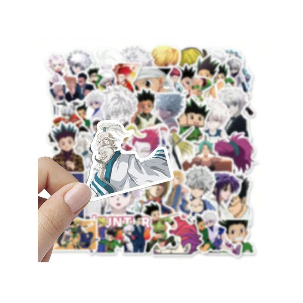 50PCS Japanese Anime HUNTERxHUNTER Doodle Stickers Exquisite and Stylish DIY Creative Decorative Decals Suitable for Suitcases, Laptops, Skateboards, Water Bottles, and Stationery Cases