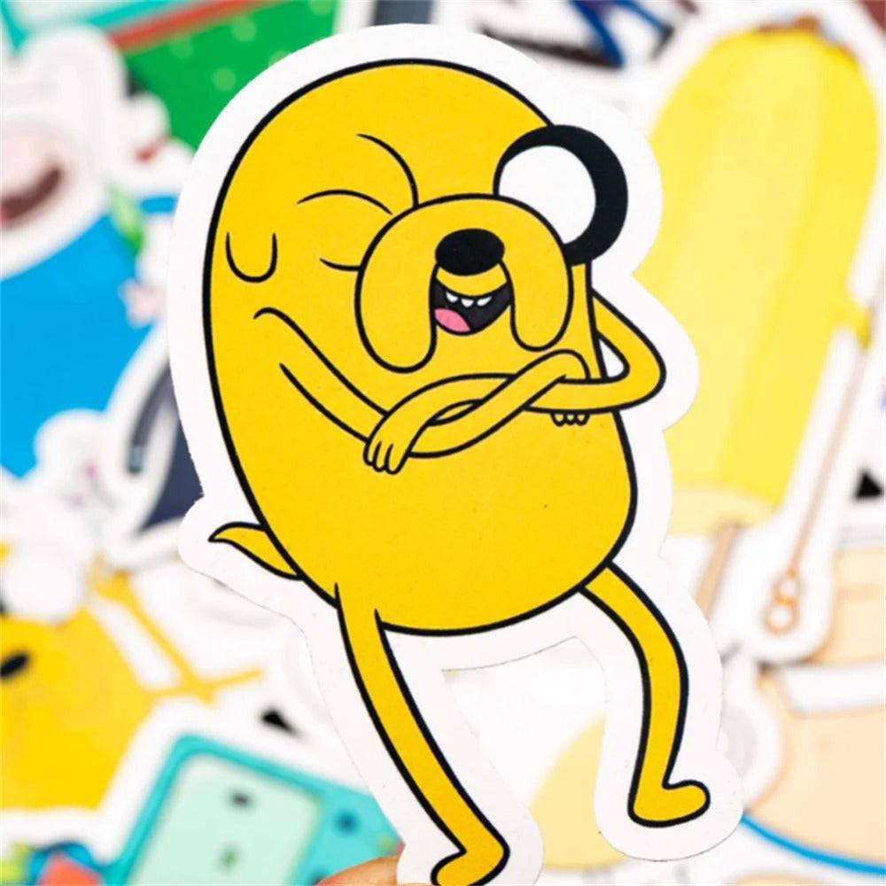 50PCS Anime Cartoon Adventure Doodles Stickers Exquisite, Fashionable, Creative DIY Journal Decorations Suitable for Mugs, Helmets, Skateboards, Refrigerators, Stationery Boxes