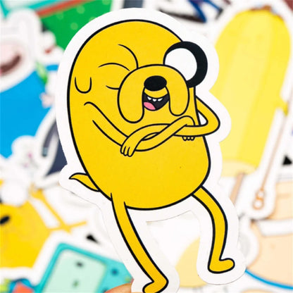50PCS Anime Cartoon Adventure Doodles Stickers Exquisite, Fashionable, Creative DIY Journal Decorations Suitable for Mugs, Helmets, Skateboards, Refrigerators, Stationery Boxes