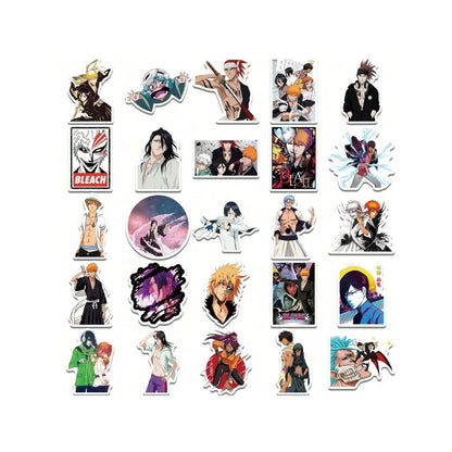 50PCS Japanese Anime Classic Bleach: Thousand-Year Blood War Doodle Stickers Exquisite Creative DIY Journal Decorative Decals Suitable for Suitcases, Laptops, Water Bottles, Helmets, and Stationery Cases