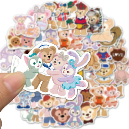 40PCS Sweet Dreams Teddy Bear Stickers, Cute Cartoon Decals for Girls‘ Rooms, Journals, and Cozy Comfort