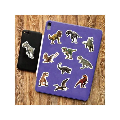 50PCS Jurassic Dinosaur Cartoon Doodle Stickers Exquisite, Stylish, Creative Decorative Decals for Handbooks Suitable for Skateboards, Refrigerators, Laptops, and Stationery Boxes