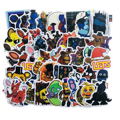 50PCS Cartoon Teddy Bear Midnight Harem Graffiti Stickers Exquisite Fashion Creative DIY Journal Decorative Decals Suitable for Mugs, Helmets, Skateboards, and Stationery Boxes