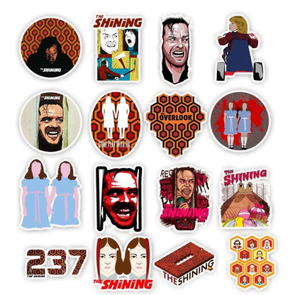 50PCS Classic Movie Shiny Doodle Stickers for Suitcases, Luggage, Refrigerators, Skateboards, Water Bottles, Helmets - Creative Decorative Decals