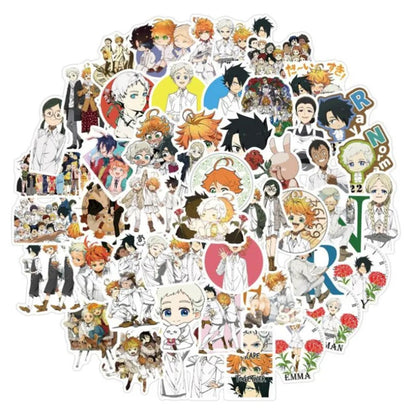 50PCS Japanese Anime Fantasy Island Doodle Stickers Exquisite, Fashionable, Creative DIY Journal Decorations Suitable for Cups, Helmets, Skateboards, Refrigerators, and Stationery Boxes