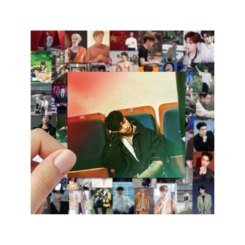 62PCS Singer Zhang Yixing's Graffiti Stickers Are Exquisite, Fashionable and Creative DIY Decorative Handbook Decals Suitable for Skateboard Cups, Helmets, Refrigerators, Guitars, Pencil Cases, Desktops