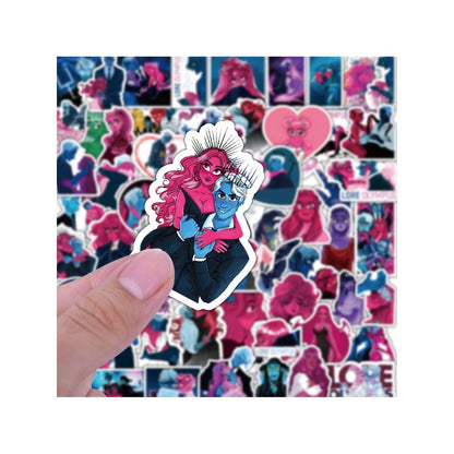 50PCS Cartoon Comic Olympus Doodle Stickers Exquisite and Stylish DIY Journal Decorative Decals Suitable for Helmets, Laptops, and Stationery Boxes
