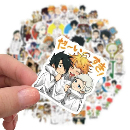 50PCS Japanese Anime Fantasy Island Doodle Stickers Exquisite, Fashionable, Creative DIY Journal Decorations Suitable for Cups, Helmets, Skateboards, Refrigerators, and Stationery Boxes