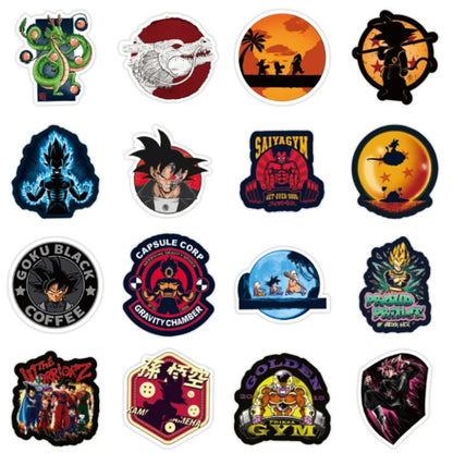 50PCS Cartoon Anime Dragon Ball Doodle Stickers Perfect for Skateboards, Luggage, Laptops, Water Bottles, Helmets, Stationery Boxes Elegant Desktop Decor & Journal Adhesive Decals