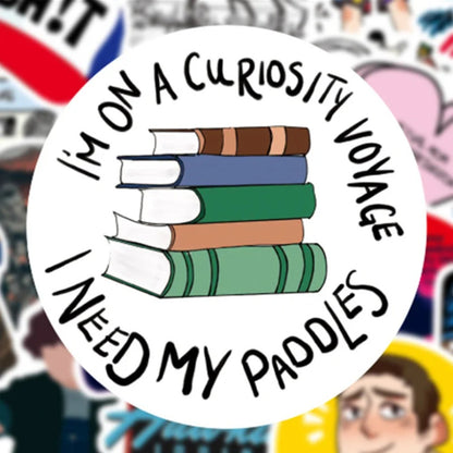 50 PCS Animated Character Stranger Things Doodle Stickers Perfect for Suitcases, Water Bottles, Helmets, Guitars, Skateboards, Pencil Cases Exquisite Creative Desktop Decor Decals