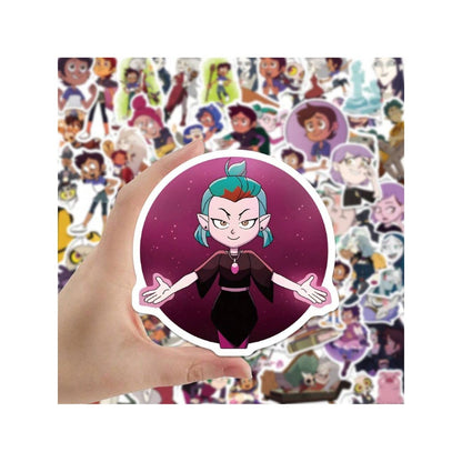 50PCS Owl Magic Wand Cartoon Doodle Stickers Exquisite, Fashionable, Creative DIY Journal Decorations Suitable for Refrigerators, Skateboards, Water Bottles, Helmets, Guitars, and Stationery Boxes
