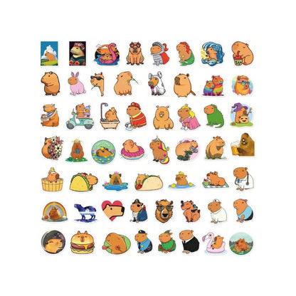 50PCS Cartoon Cute Animal Water Dolphins Doodle Stickers Exquisite and Stylish DIY Journal Decorative Decals Suitable for Notebooks, Water Bottles, Skateboards, Helmets, and Stationery Boxes