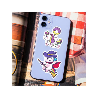 50PCS Unicorn Cartoon Doodle Stickers For decorating refrigerators, skateboards, water bottles, helmets, pencil cases, and creative bullet journals