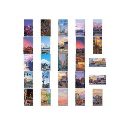 55PCS Street Photography Style Decorative Graffiti Stickers Exquisite, Fashionable, Creative DIY Decals Suitable for Laptops, Helmets, Skateboards, Water Bottles, Guitars, and Stationery Cases