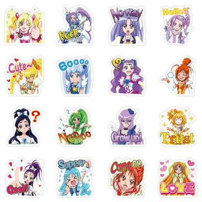 50PCS Cute Cartoon Girl Doodle Stickers for Suitcases, Laptops, Skateboards, Water Bottles, and Stationery Boxes Exquisite Creative Decorative Decals