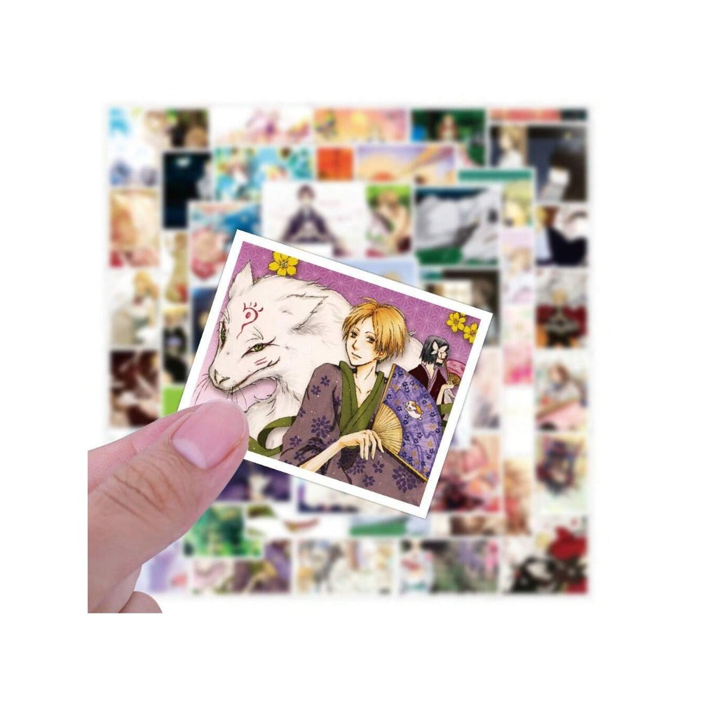 50PCS Anime Cartoon Natsume's Book of Friends Doodle Stickers Exquisite Creative Journal Decorative Decals Suitable for Suitcases, Travel Backpacks, Skateboards, Laptops, and Stationery Cases