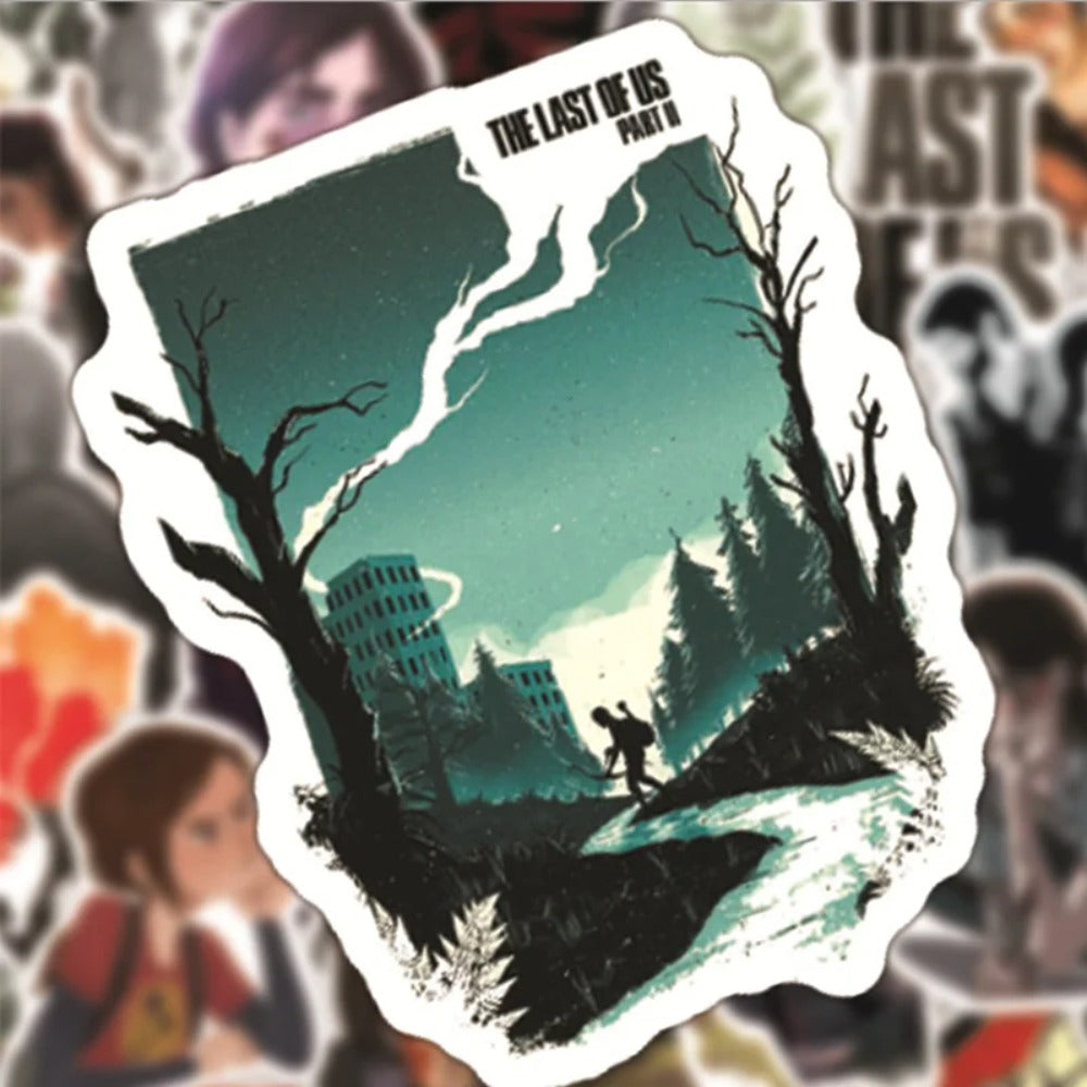 50PCS Last of Us Graffiti Stickers for Suitcases, Skateboards, Pencil Cases, Water Bottles, DIY, and Exquisite Desktop Decor Decals