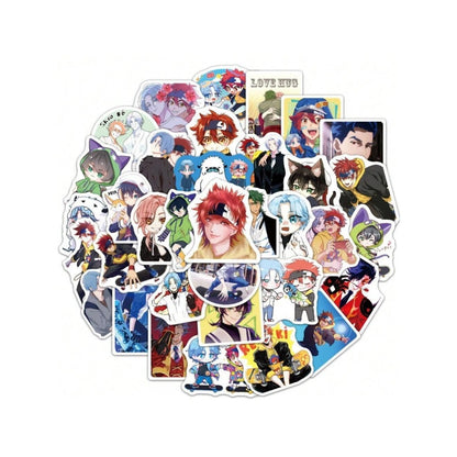 50PCS Cartoon Animation Sk8 Infinite Skateboard Graffiti Stickers Exquisite Creative Journal Decorative Decals Suitable for Luggage, Laptops, Refrigerators, and Stationery Boxes
