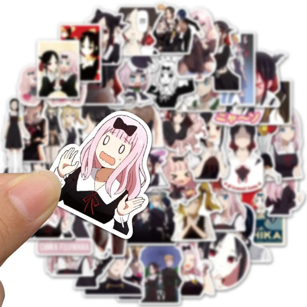 50PCS Cartoon Princess Kaguya Adorable Doodle Stickers Perfect for Suitcases, Laptops, Skateboards, Water Bottles, Helmets, Stationery Boxes Exquisite DIY Desktop Decor Decals