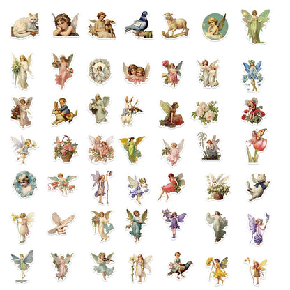 50PCS Oil Painting Stickers - Classic Art Decals for Journals, Laptops, Water Bottles & Art Lover Gifts