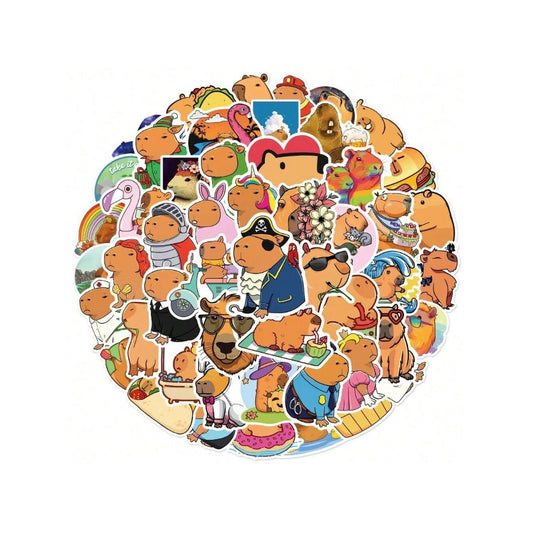 50PCS Cartoon Cute Animal Water Dolphins Doodle Stickers Exquisite and Stylish DIY Journal Decorative Decals Suitable for Notebooks, Water Bottles, Skateboards, Helmets, and Stationery Boxes