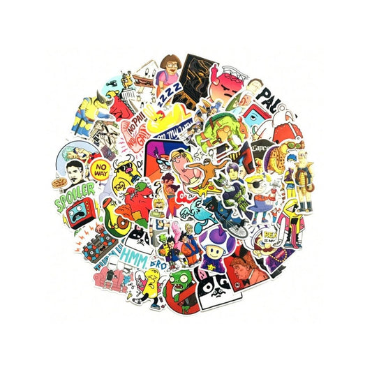 60PCS Adorable Trendy Cartoon Character Collection Doodle Stickers Exquisite Creative Journal Decorative Decals Suitable for Notebooks, Guitars, Skateboards, Refrigerators, Guitar Cases, and Stationery Boxes