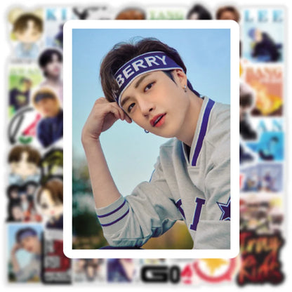 50 pieces of creative cartoon character graffiti stickers from Korean boy bands, personalized decorative notebooks, skateboards, guitars, suitcases, stickers and toys